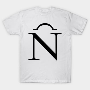 Capital letter eñe in Ibarra Real (black) T-Shirt